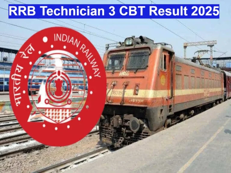 RRB Technician 3 CBT Result 2025
