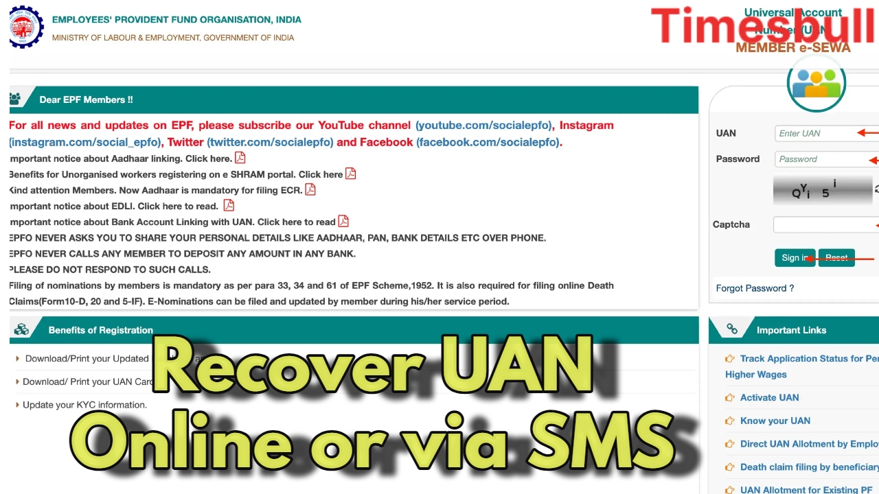 Lost Your UAN? Recover It...