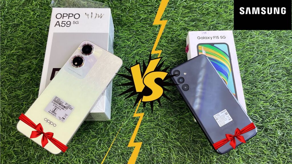 Samsung Galaxy F15 5G VS Oppo A59 5G: Design, Build & Features Compared