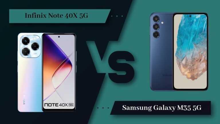 Samsung Galaxy M35 5G VS Infinix Note 40X 5G: Which One Wins in Battery Life?