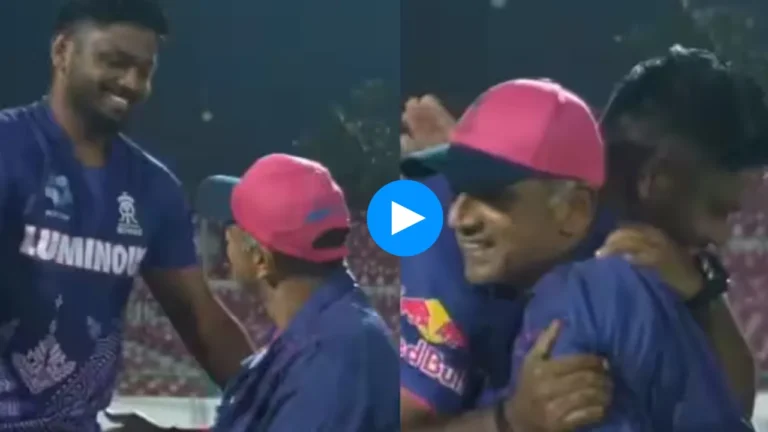 Watch: Rahul Dravid Seen in a Wheelchair, Captain Sanju Samson’s Reaction Goes Viral