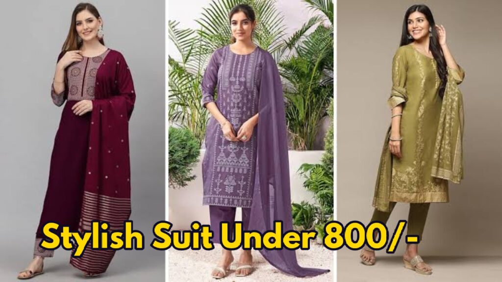 Amazon Fashion Days Deal: Buy 5 Stylish Kurtas And Salwar Suits Under Rs 800