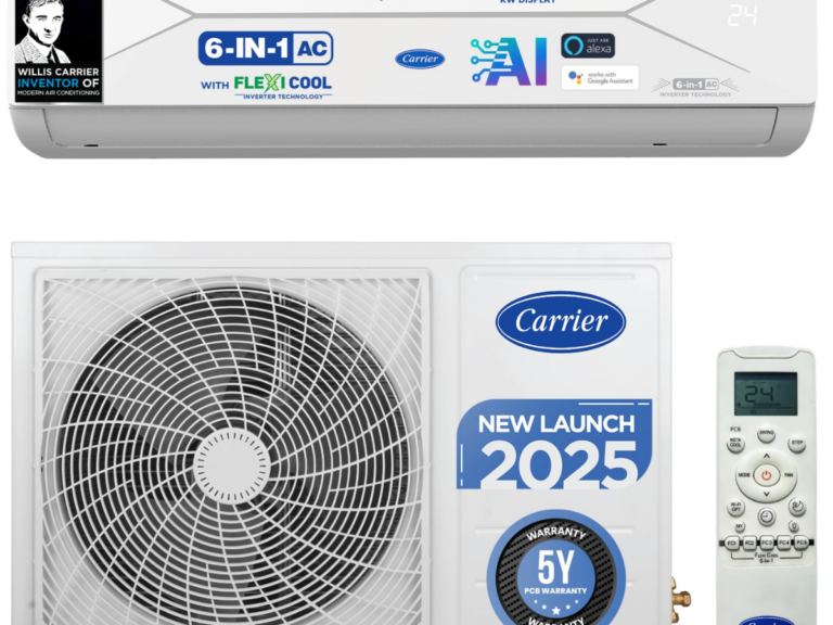 Carrier 1.5 Ton 5 Star AC with Smart Wi-Fi Control Now at Rs.42,990!