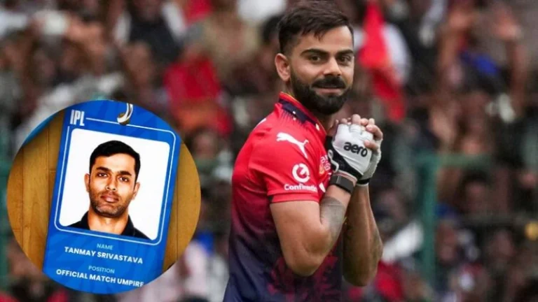 IPL 2025: Virat Kohli’s Friend to Umpire in IPL,  Creates a Unique World Record!