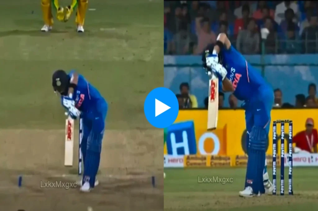Watch: Virat Kohli’s Stunning Straight Drive Ahead of Champions Trophy final Goes Viral