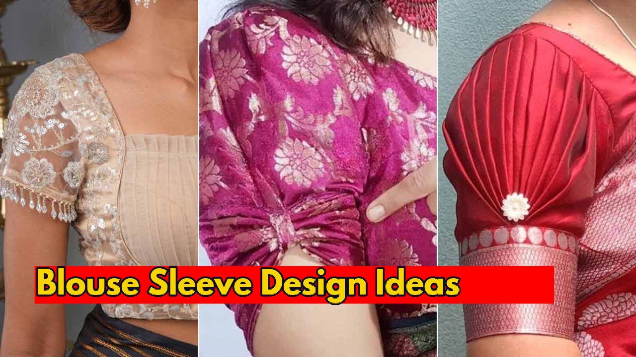 Latest Blouse Sleeve Design Ideas...