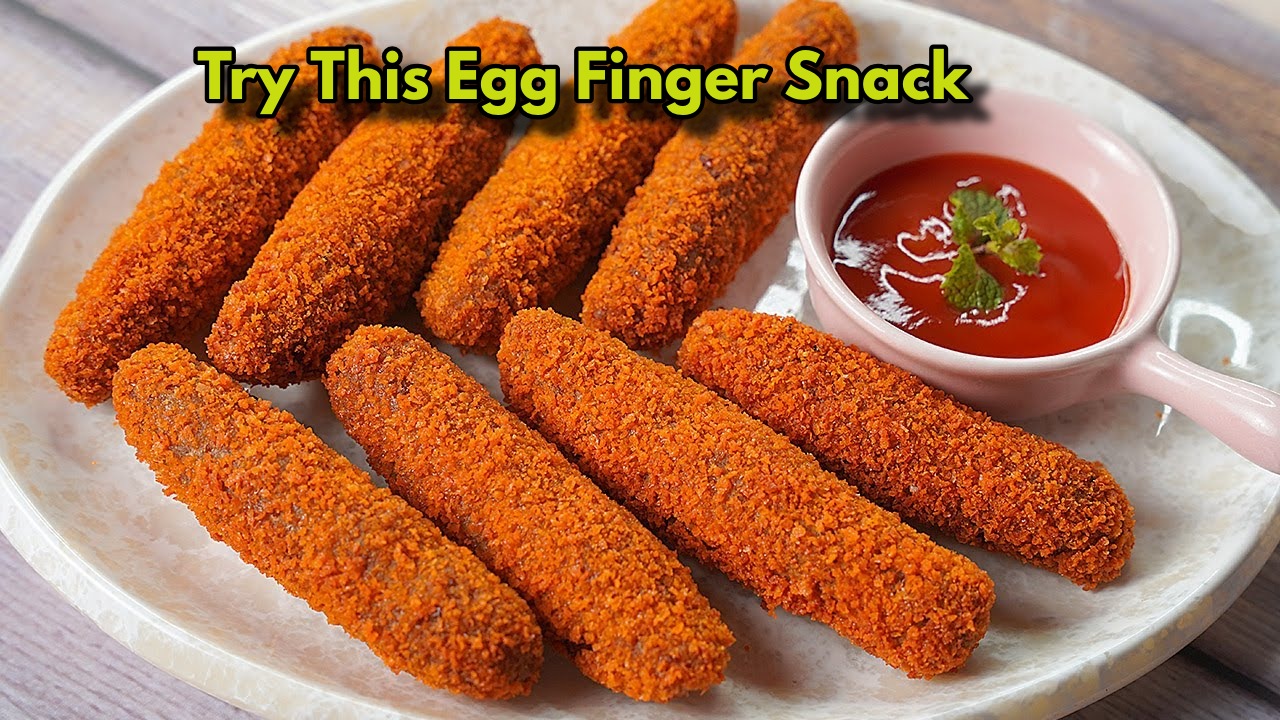 Crispy Egg Finger Snacks-Quick &...