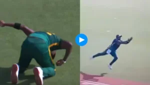 Watch: Lungi Ngidi’s Gravity-Defying Catch Stuns Everyone! Champions Trophy’s ‘Catch of the Tournament’ Goes Viral!