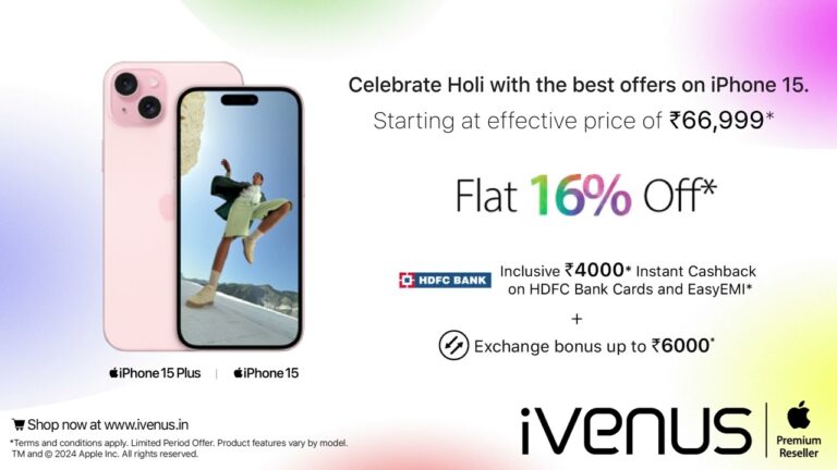 Grab the iPhone 15 at an Unbelievable Holi Offer