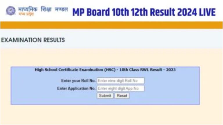mp board result