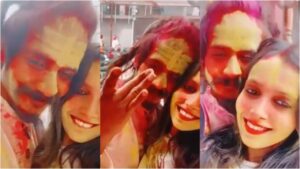 “Meerut Murder Case: Shocking Video of Muskan and Lover Sahil Playing Holi After Killing Husband
