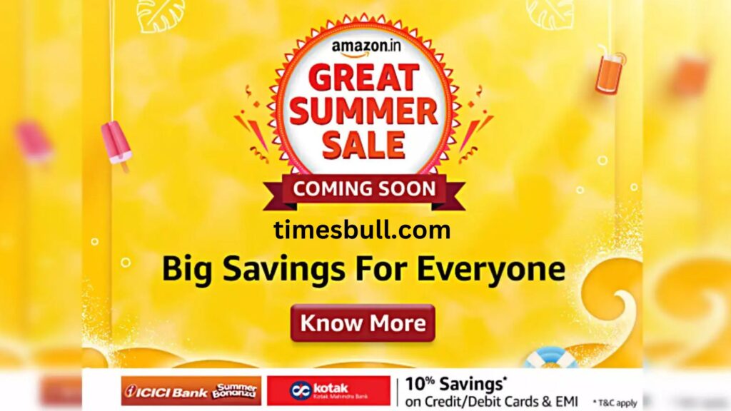 Amazon Great Summer Sale 2025 Starts May 1st – Big Discounts on Electronics, Laptops & More