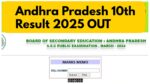 Andhra Pradesh 10th Result 2025 OUT