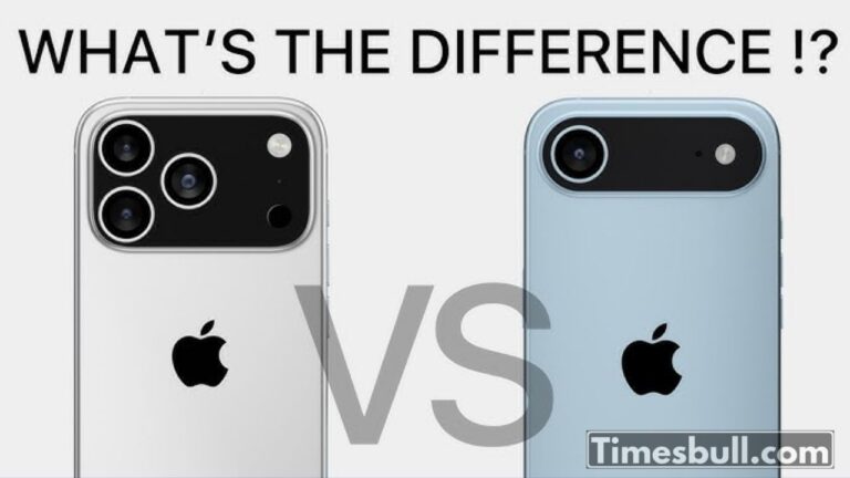 iPhone 17 Air vs iPhone 17 Pro Max: Complete Comparison of Features, Key Differences