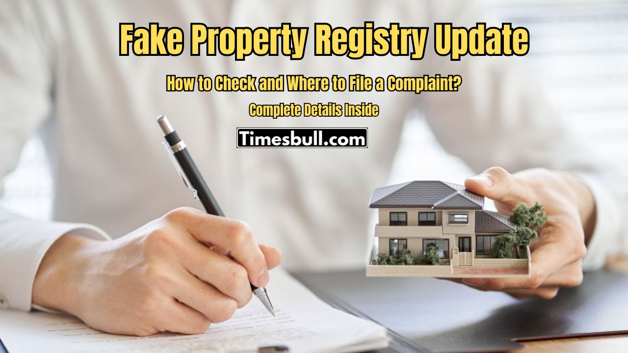 Fake Property Registry Alert! Was...