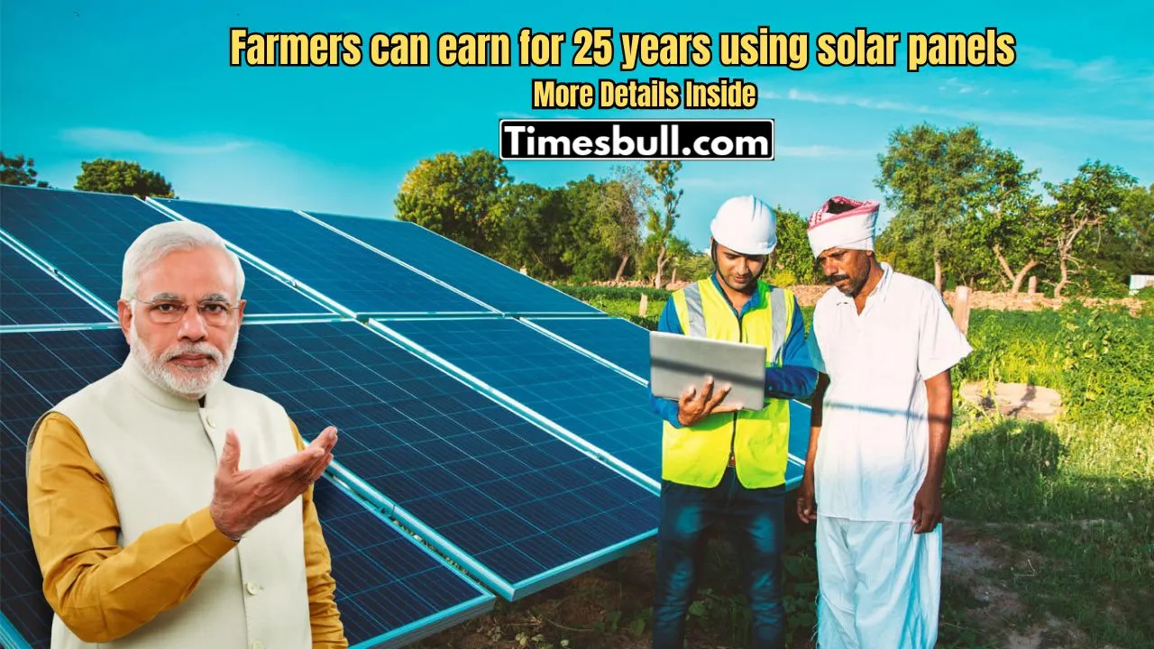 Farmers can earn for 25 years using solar panels
