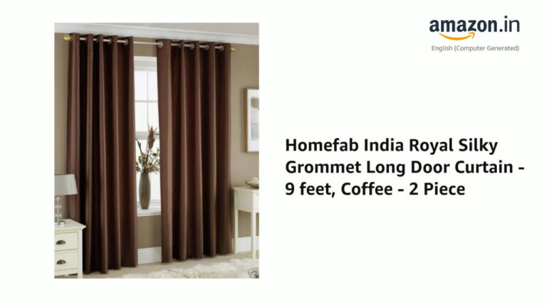 Great Summer Sale : Make Home a New Look with Homefab India Royal Silky Door Curtains – Now at 60% Discount