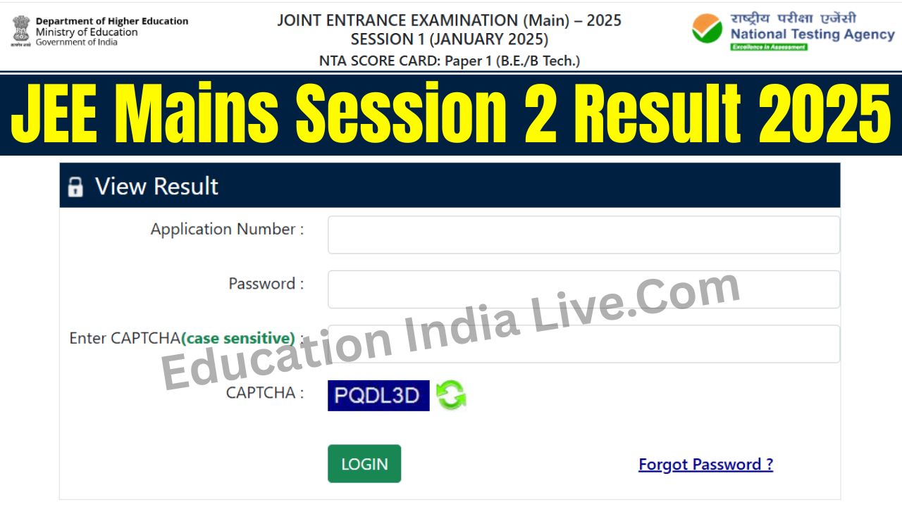 JEE Main Session 2 Result:...