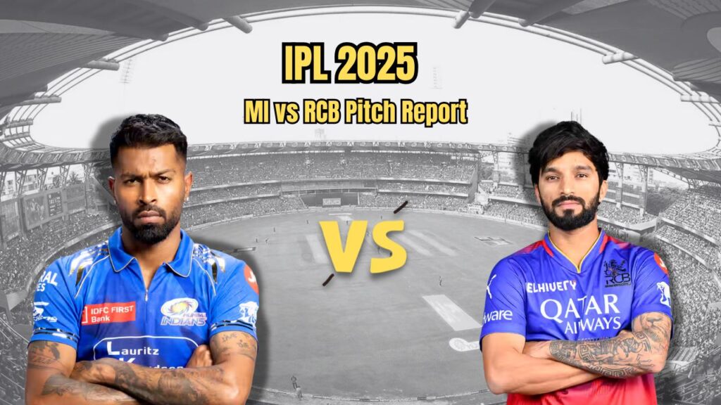 IPL 2025: Wankhede Pitch to Play Big Role in Today’s MI vs RCB Showdown, Toss Could Be Crucial
