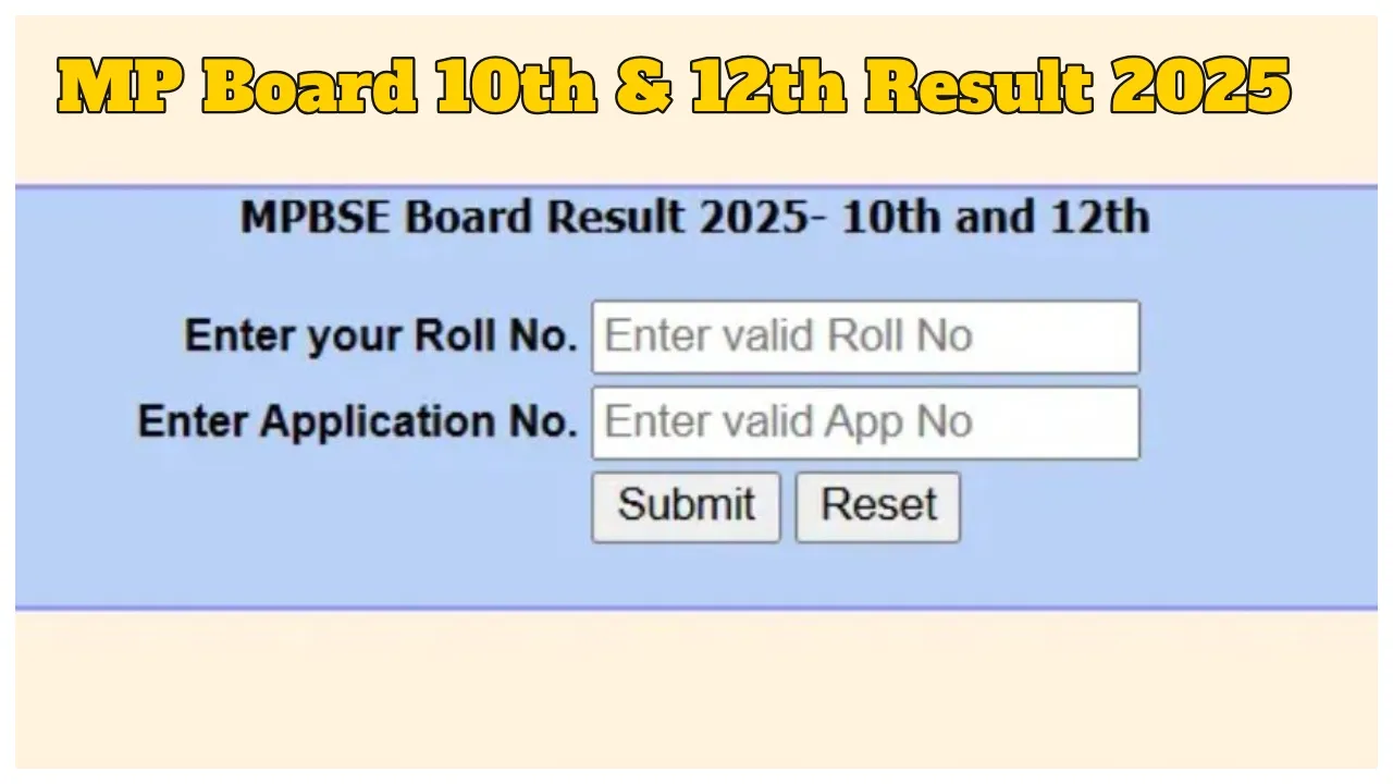 Mp Board 10th & 12th Result 2025