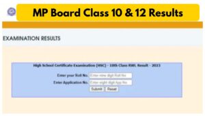 MP Board Result 2025 – How to Check Class 10 & 12 Results via mpbse.nic.in & SMS