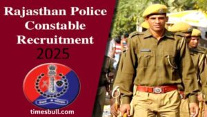 Rajasthan police constable job announcement for 9617 posts. Applications will start from 28 April