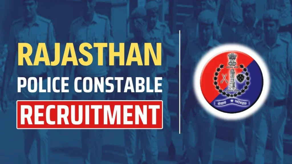 Rajasthan Police Bharti 2025 starts 28 April with bumper vacancies