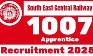 Secr Apprentice Recruitment 2025 Opens For 1007 Posts For Iti And 10th Pass