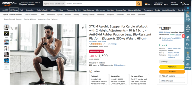 High-Capacity XTRIM Stepper for Cardio – Now Available at a 48% Discounted Price