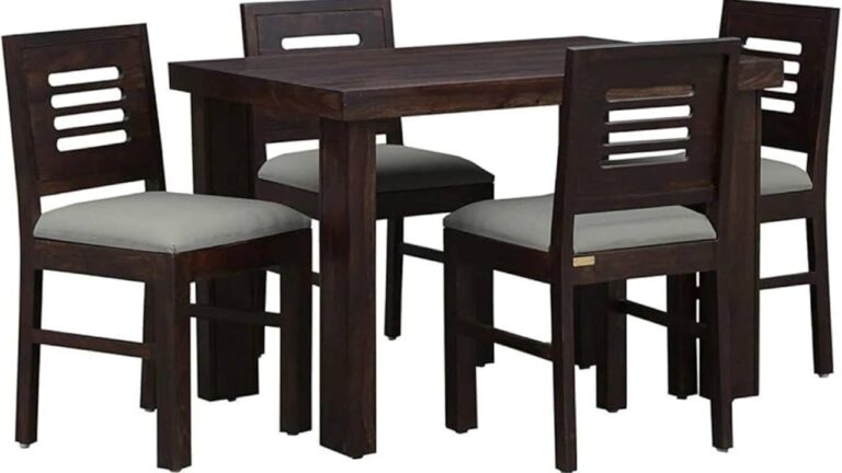 Amazon Summer Sale 2025: Sheesham Wood Dining Table Set at Just Rs 15,669