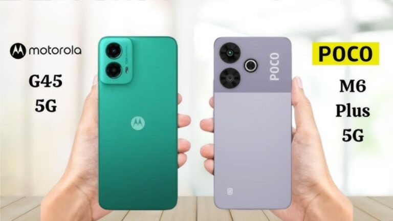 Poco M6 Plus vs Moto G45 5G: Best 5G Smartphone Under Rs 12,000?