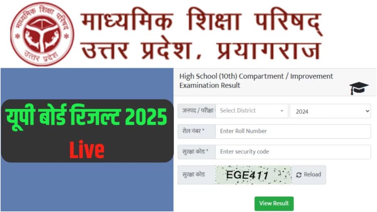 UP Board Result 2025: यूपी...