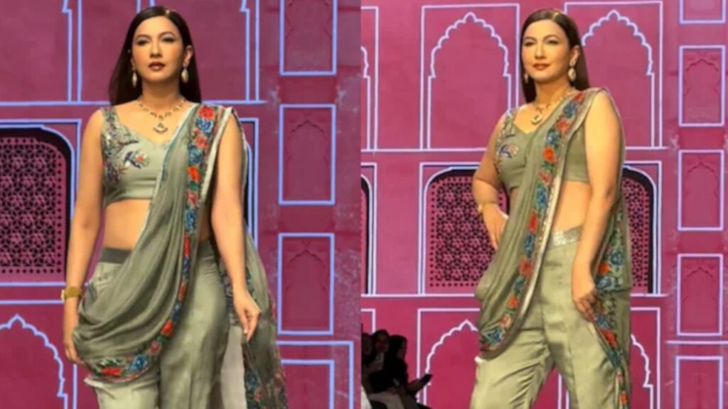 Gauahar Khan Ramp Walk Sparks Controversy After Umrah, Fans Question Her Attire