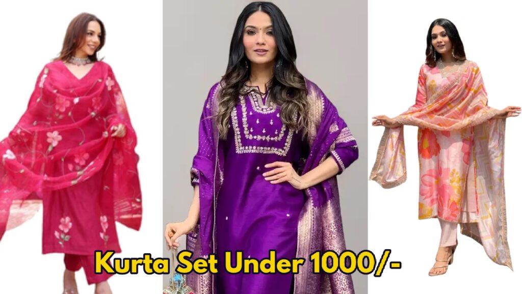 Amazon Faishon Deal: Buy Latest Or Stylish Kurta Set Under Rs 1000 To get Elegant Look