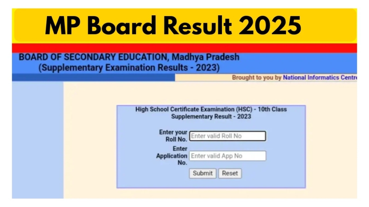 MP Board 10th, 12th Result...
