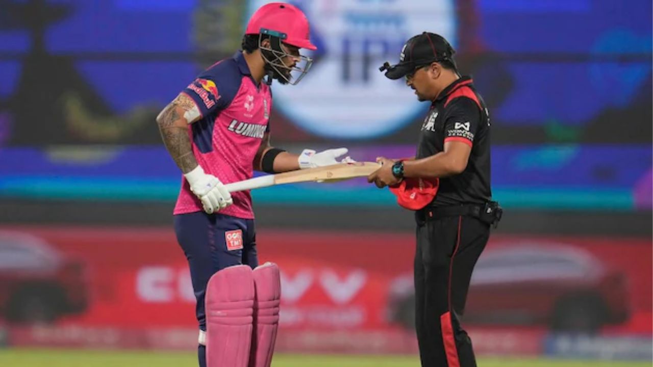 Riyan Parag’s Bat Fails Test,...