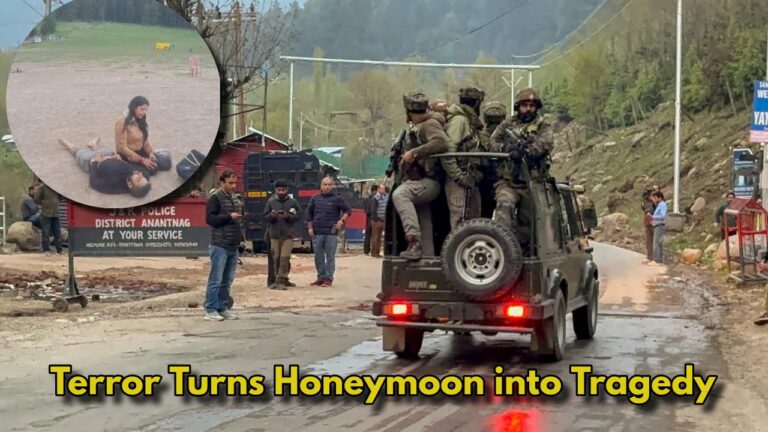 Tragic Pahalgam Moment: Navy Officer Killed, Wife Cries Next to His Body During Honeymoon