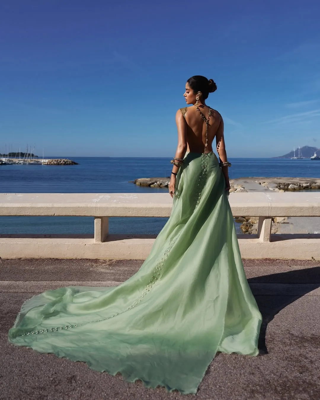 Janhvi Kapoor Bold Backless Glamour...