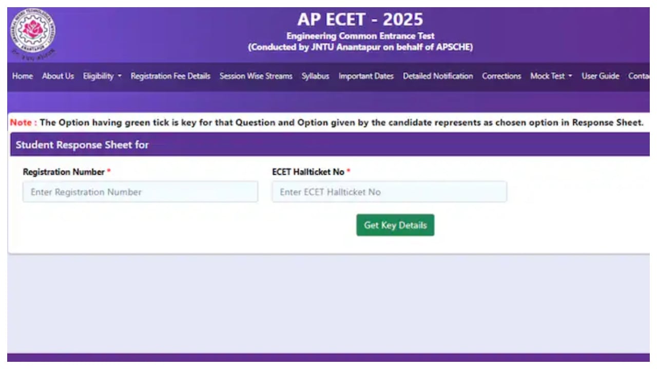 AP ECET Answer Key 2025...