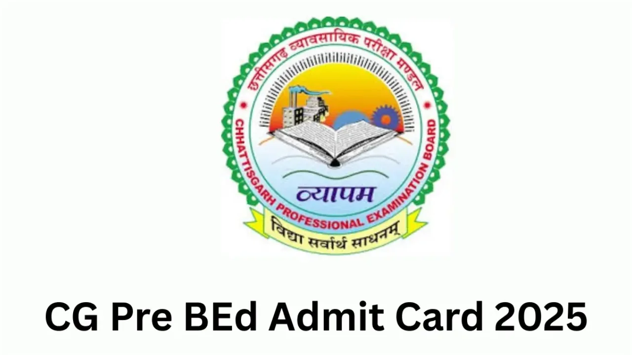 Download CG Vyapam Pre B.Ed...