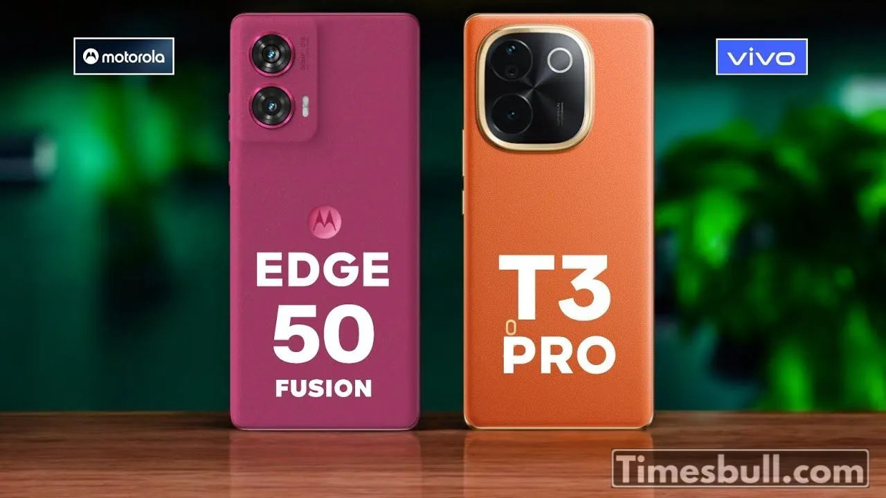 Moto Edge 60 Fusion Vs Vivo T3 Pro