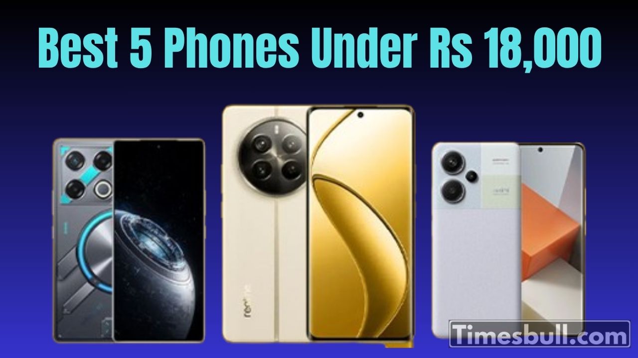 Top 5 Smartphones Under ₹18,000...