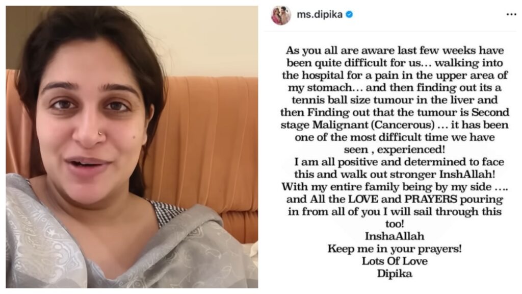 Dipika Kakar Battles Stage 2 Liver Cancer – Actress Share Heartfelt Instagram Post