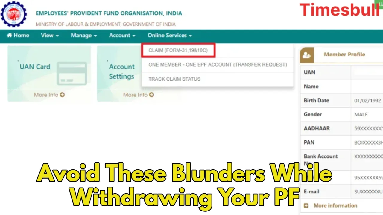PF Withdrawal: EPF Early Withdrawal...
