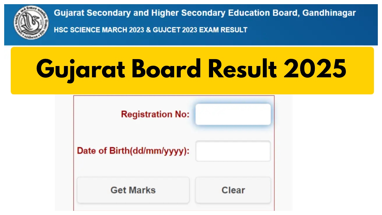 Gujarat Board Result 2025 –...