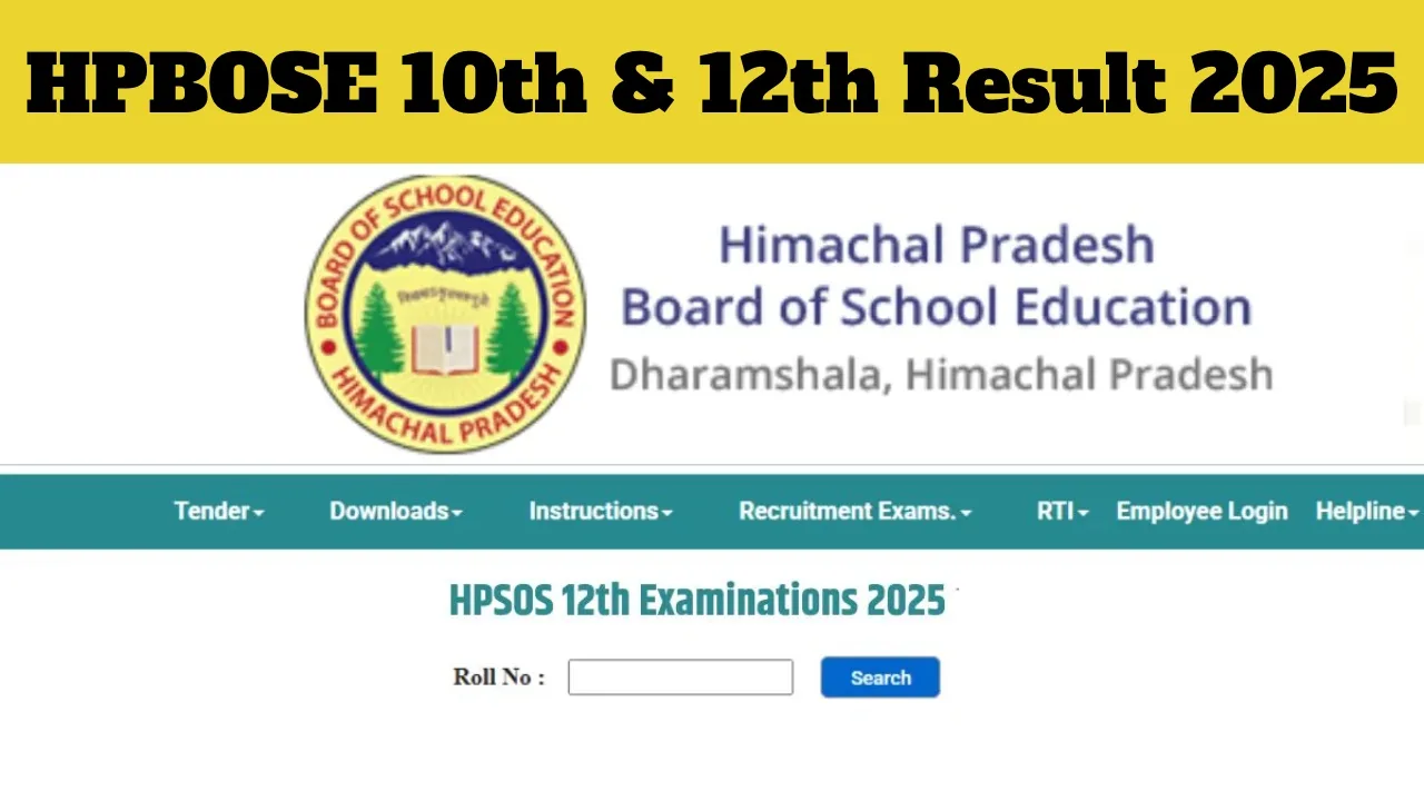 HPBOSE 10th & 12th Result...