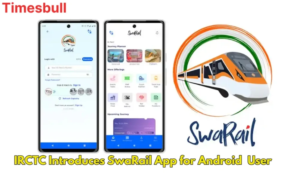 Irctc Introduces Swarail App
