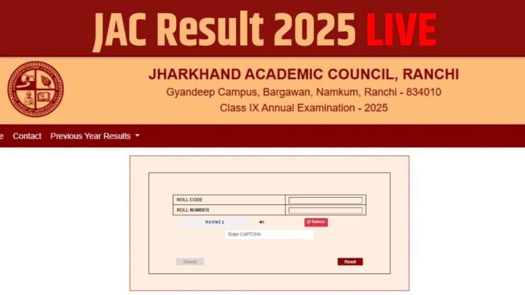 JAC 10TH RESULT 2025 Update