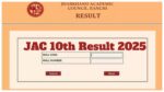 JAC 10th result