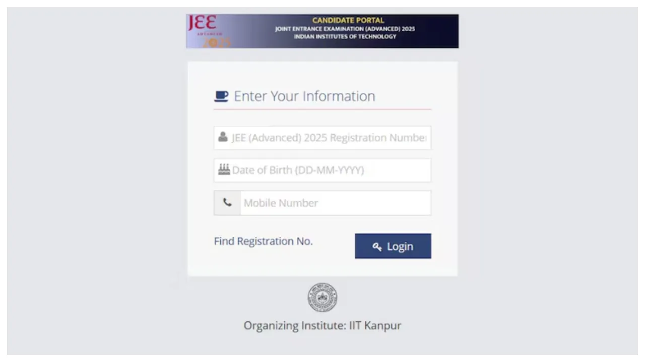 JEE Advanced Admit Card 2025...
